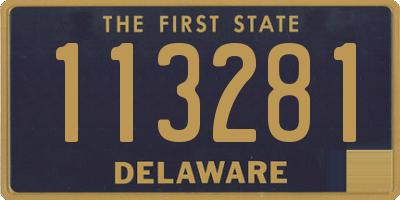 DE license plate 113281