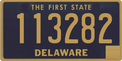 DE license plate 113282