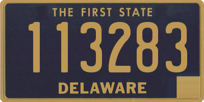 DE license plate 113283