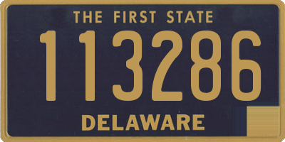 DE license plate 113286