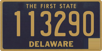 DE license plate 113290