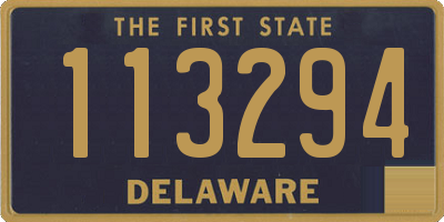 DE license plate 113294