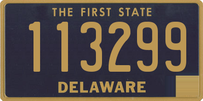 DE license plate 113299