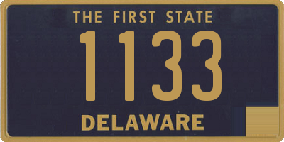 DE license plate 1133