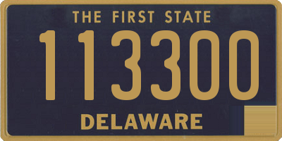 DE license plate 113300