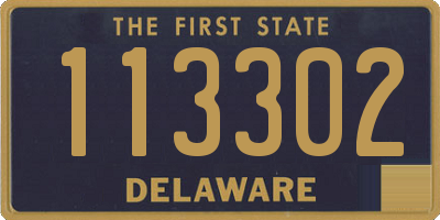 DE license plate 113302