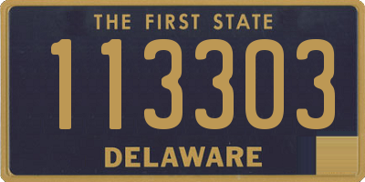 DE license plate 113303