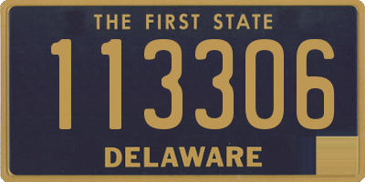 DE license plate 113306