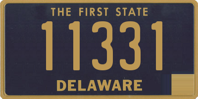 DE license plate 11331