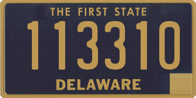 DE license plate 113310