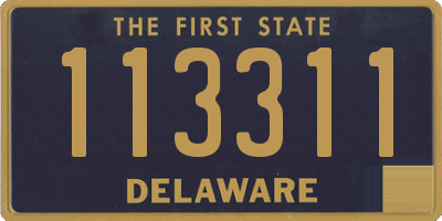 DE license plate 113311