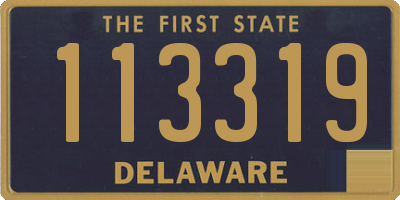 DE license plate 113319