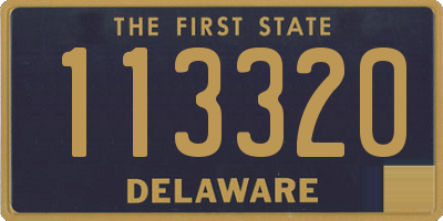 DE license plate 113320