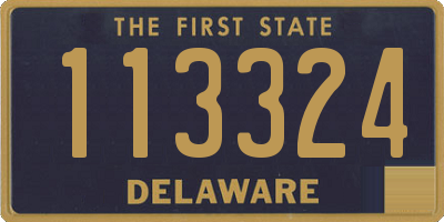 DE license plate 113324