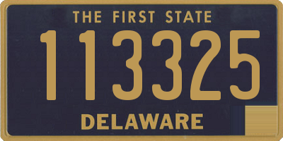 DE license plate 113325