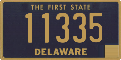 DE license plate 11335