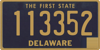 DE license plate 113352