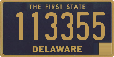 DE license plate 113355