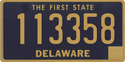 DE license plate 113358