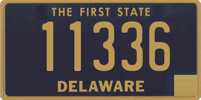 DE license plate 11336