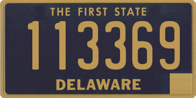 DE license plate 113369