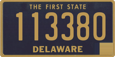 DE license plate 113380