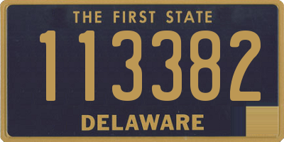 DE license plate 113382