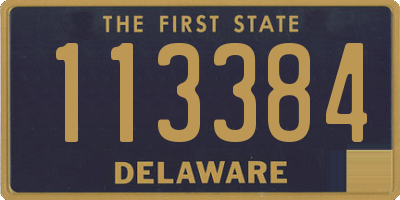 DE license plate 113384