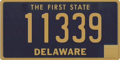 DE license plate 11339