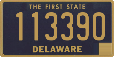 DE license plate 113390