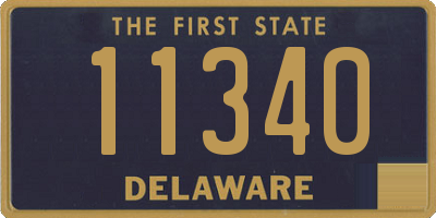 DE license plate 11340