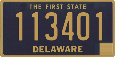 DE license plate 113401