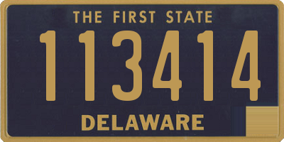 DE license plate 113414