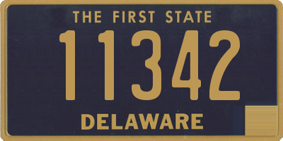 DE license plate 11342