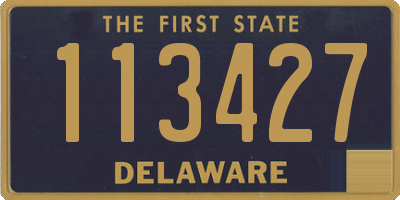 DE license plate 113427