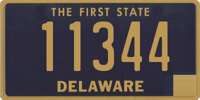 DE license plate 11344