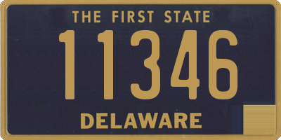 DE license plate 11346