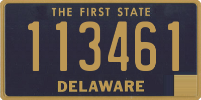 DE license plate 113461