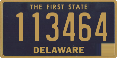 DE license plate 113464