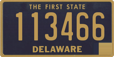 DE license plate 113466