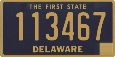 DE license plate 113467