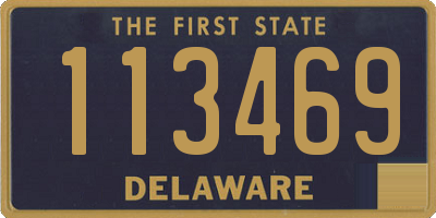 DE license plate 113469