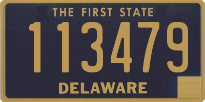 DE license plate 113479