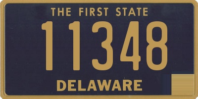 DE license plate 11348