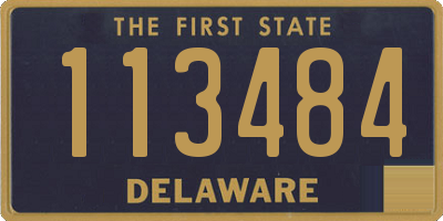 DE license plate 113484