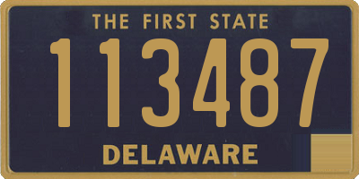 DE license plate 113487