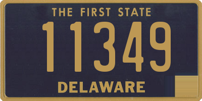 DE license plate 11349