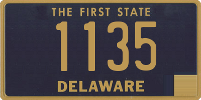 DE license plate 1135