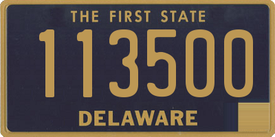 DE license plate 113500