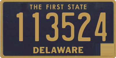 DE license plate 113524